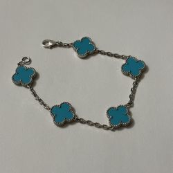 Light blue Van Cleef styled bracelet