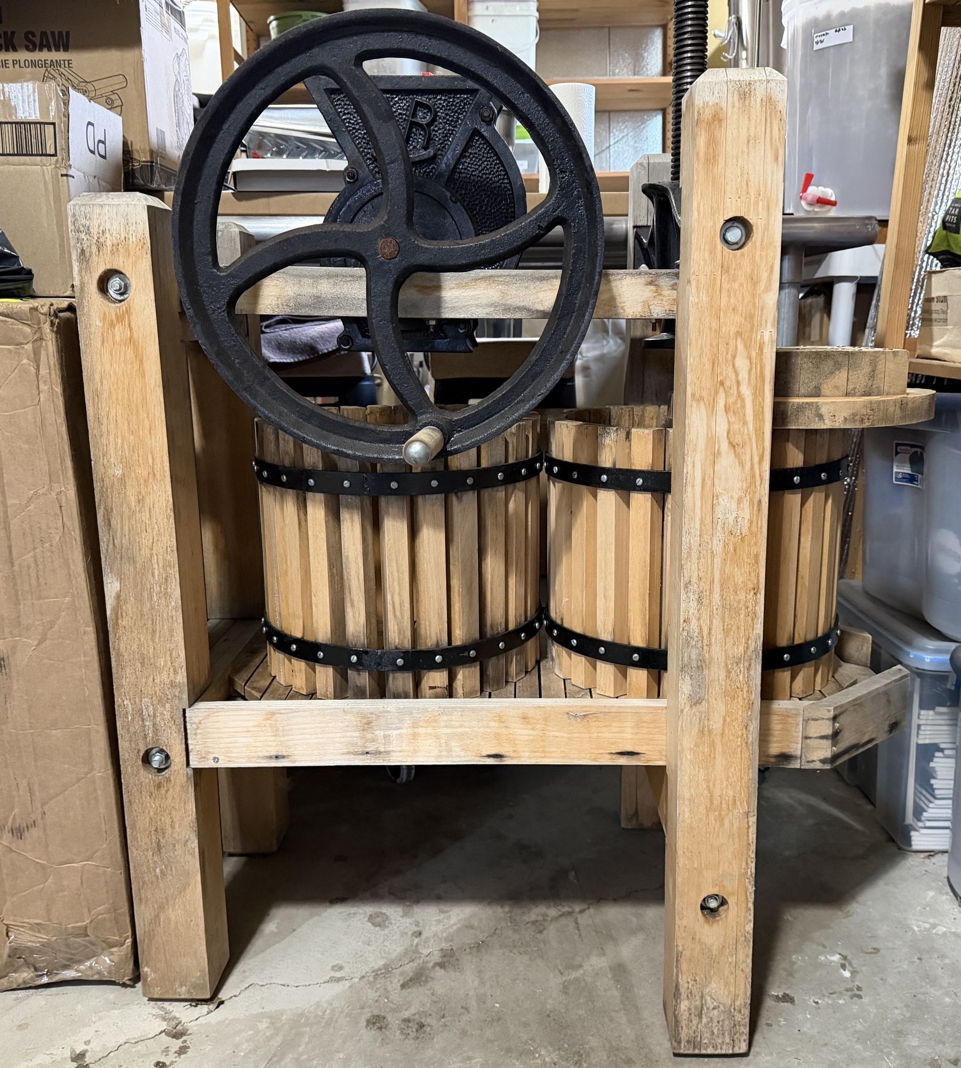 American Harvester Fruit Crusher And Press With Ez-Do Finish