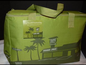 Trader Joes Large 8 Gallon Olive And Peach Bags 