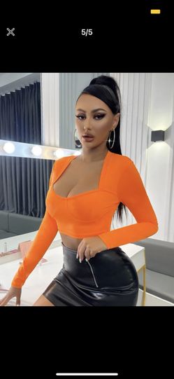 New size XL Orange Long Sleeve Shirt