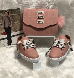 Brand new love  sneaker matching set made in Turkey