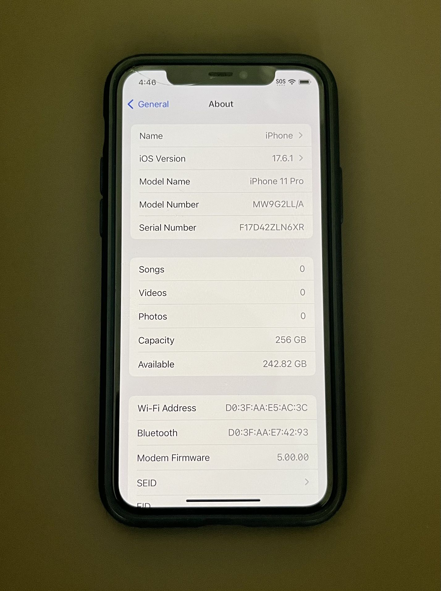 Apple iPhone 11 Pro - 256GB - Unlocked - Used 