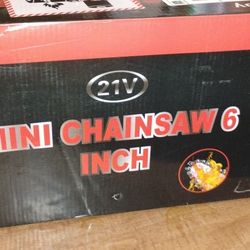 21v 6" Mini Chainsaw Bundle