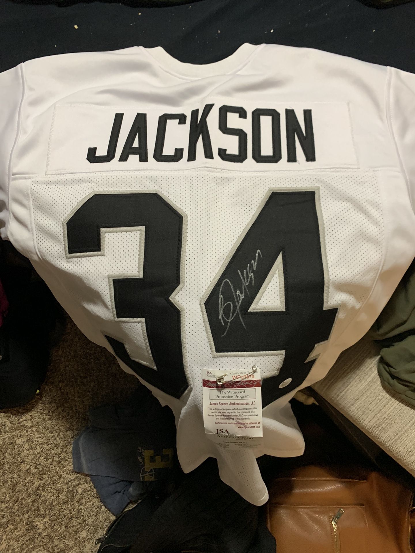 Bo Jackson Autographed JSA Authentic 