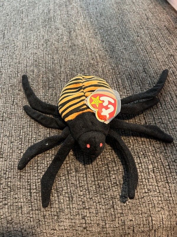 TY Beanie Baby Spinner the Spider 1996 Style 4036 Mint Condition