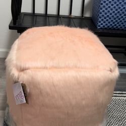 NEW Baby Pink Pouf / Ottoman