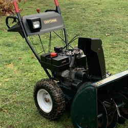 ( Awesome ) Craftsman 9 Hp 26” Zero Turn   Snowblower With Electric Start  And Nightlight 