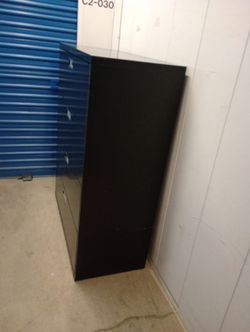 Solid metal file cabinet letter or legal size