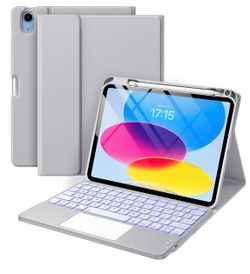 iPad Keyboard Case with Touchpad and Backlit Keys
