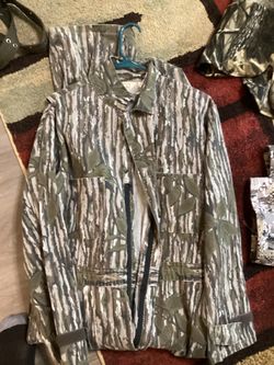 Early season camo coveralls and winter hoods