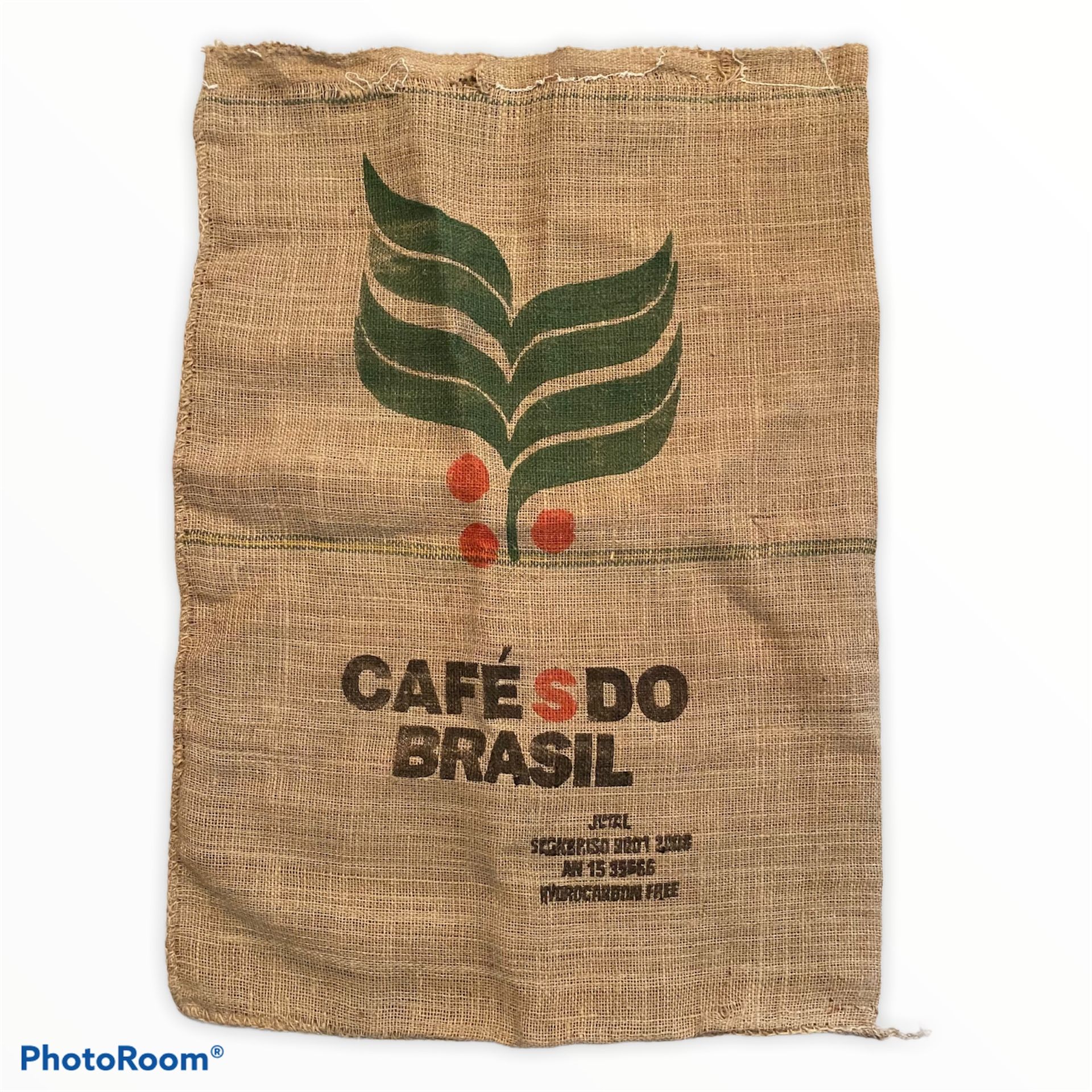 Cafe' S Do Brasil Coffee Bean Burlap Sack Bag