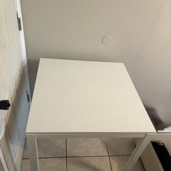 White IKEA Table