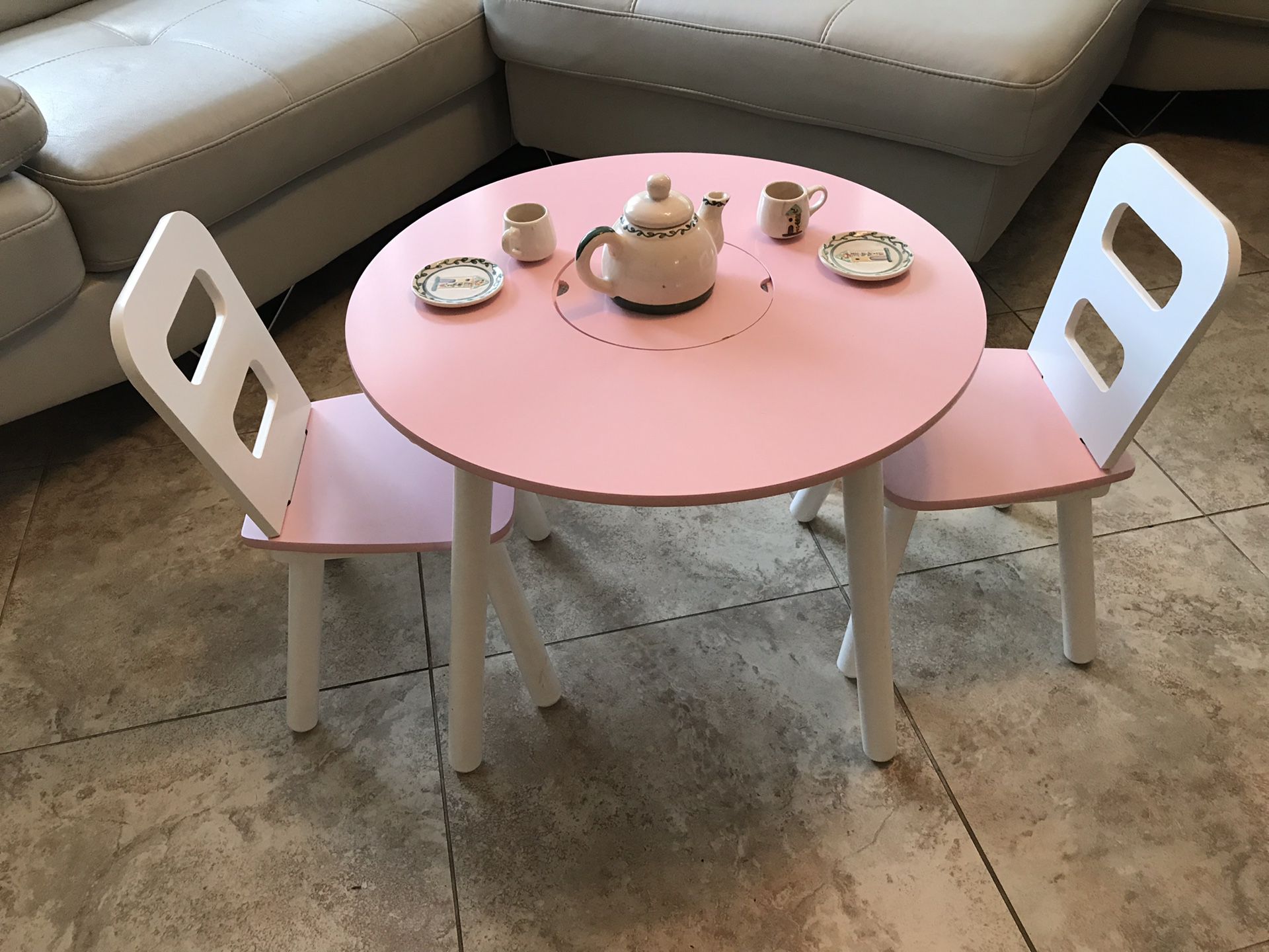 Child’s Table & Tea Set