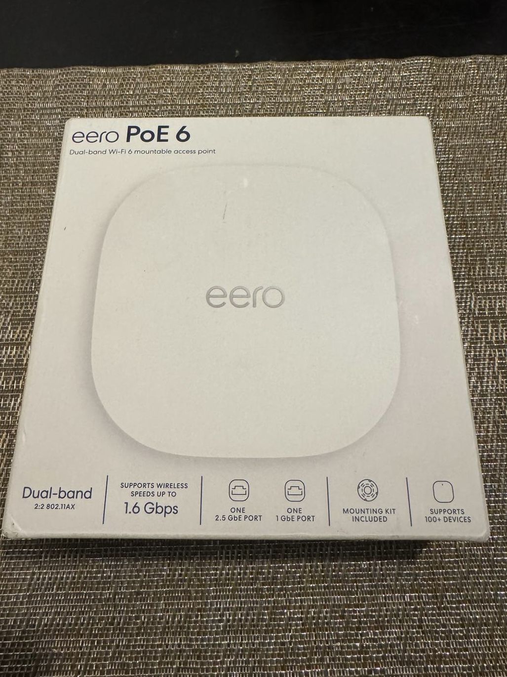 eero PoE 6 - Ceiling/wall Mountable Dual-band Wi-fi 6 Acces Point.
