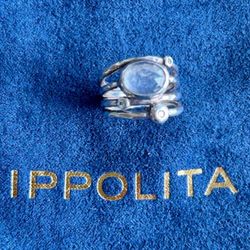 Rare Ippolita Diamond And Crystal Constellation Ring (Size 7)