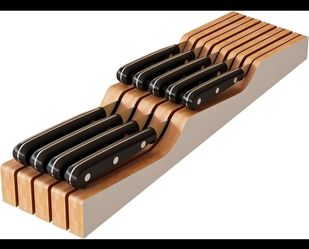 In-Drawer Knife Block Organizer