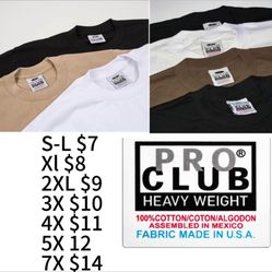 Pro Club Heavyweight Cotton Short Sleeve Crew Neck T-Shirt $6 Comfort  lightweight V Neck cargo pants