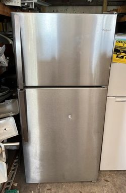 Whirlpool Top Mount Stainless Steel Fridge
