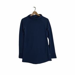 PATAGONIA Women’s Regenerative Organic Cotton Sweatshirt, Navy Blue, Small