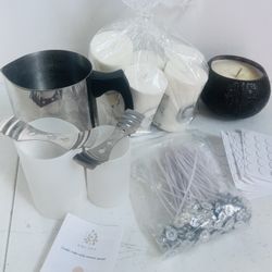 Candle Bundle And Making Kit. 6 Candles With Plenty Of Candle Wicks And Double Sided Stickers. Metal,  2 Molds . Great Deal! Pick Up Only In Torrance 