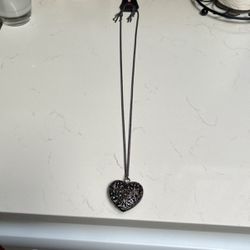 Brand New Heart Pendant Necklace And Earrings