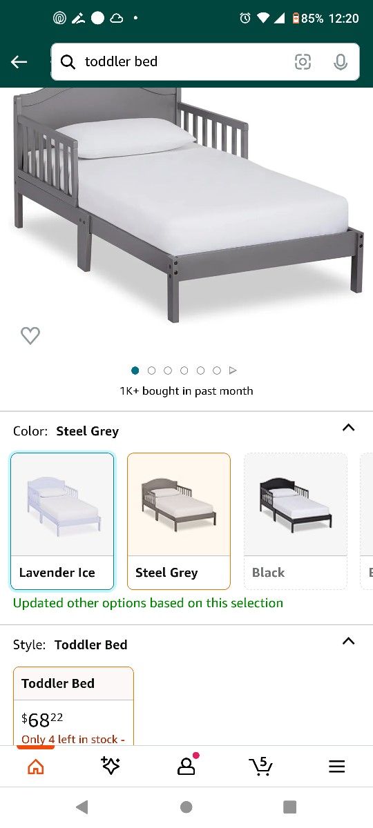 Toddler Bed, Like New With Brand New Mattress