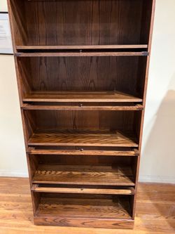 5 shelf lawyers bookcase