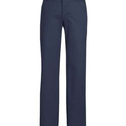 Women's Stretch Twill Pants Slim Fit Bootcut Dickies Navy Blue Size 8 R