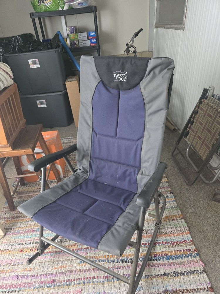 2 Timber Ridge Folding Rocking Chairs