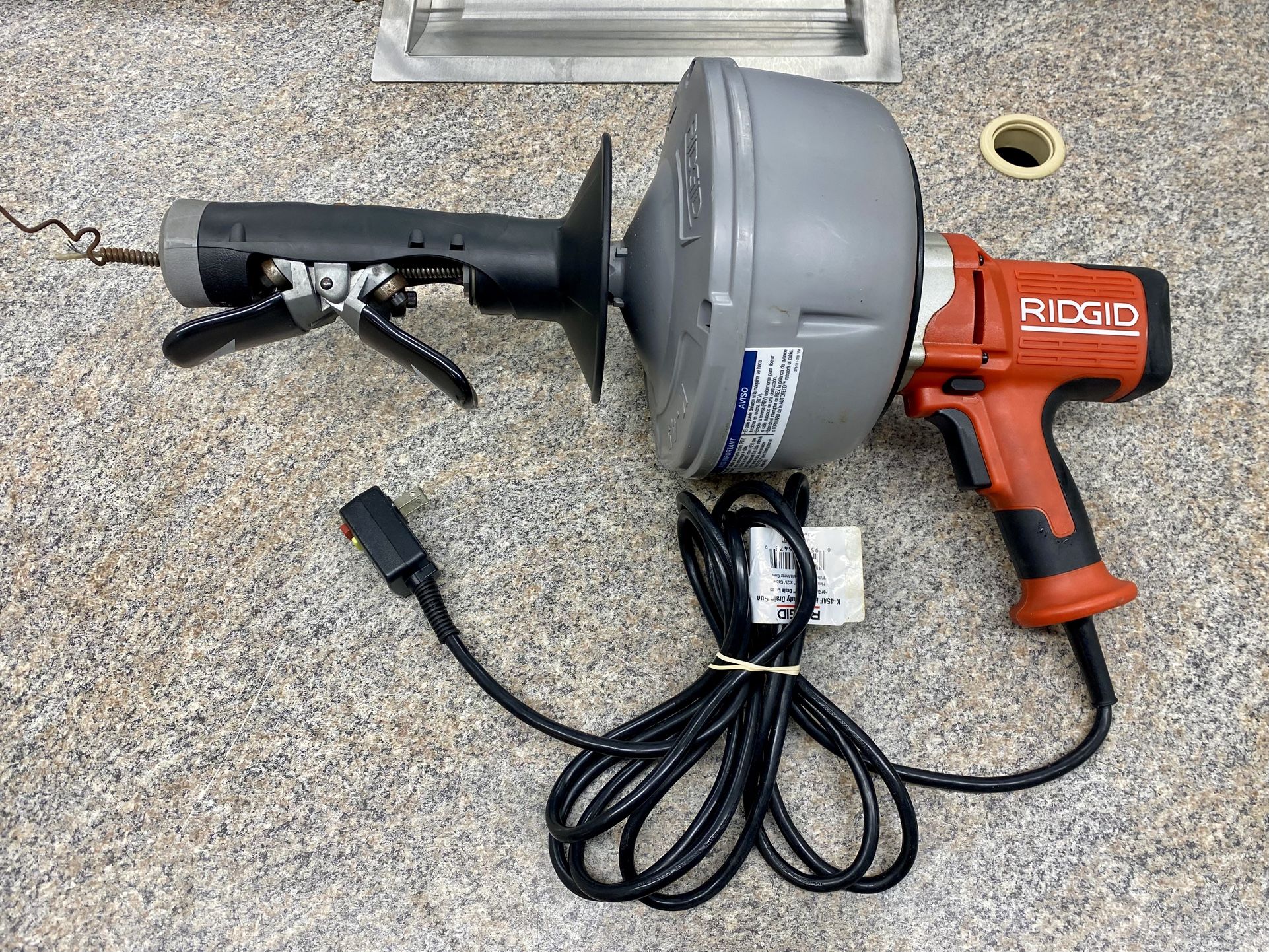 Ridgid K-45 - Corded AutoFeed Technology Drain Cleaning Machine - W/25ft Cable