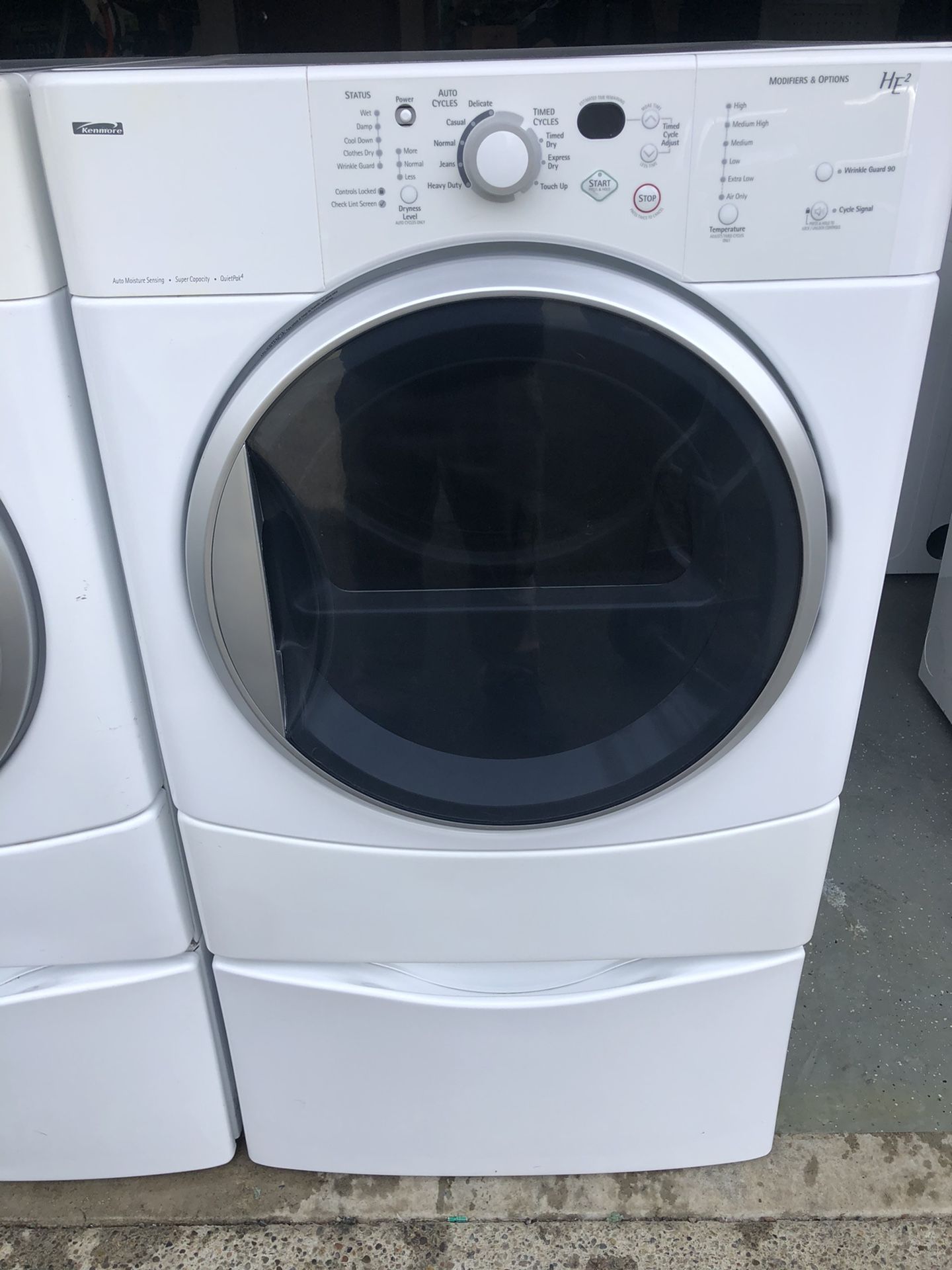 Kenmore HE2 plus matching washer and dryer set ( delivery available