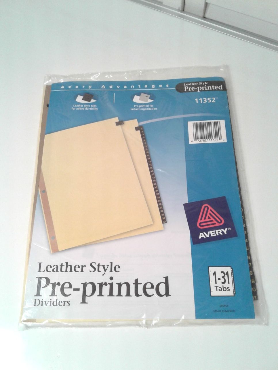 Avery Pre-Printed File Dividers Leather Tabs 1-31