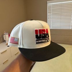 USA basketball snap back hat