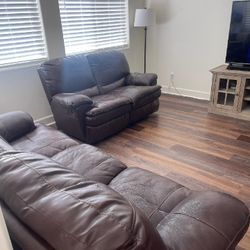 Free Reclining Couch & Loveseat