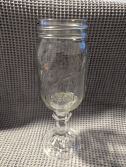 Original "Rednek" Wine Glass - Mason Jar stemware