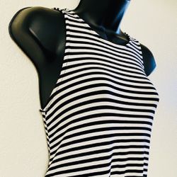 OLD NAVY, Black & White Striped Dress, Size S/P