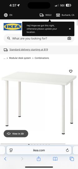 IKEA White Desk 