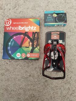 Bike Lights & Bottle Holder 