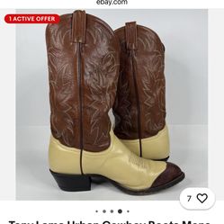 Tony Lama Vintage Cowboy Boots 