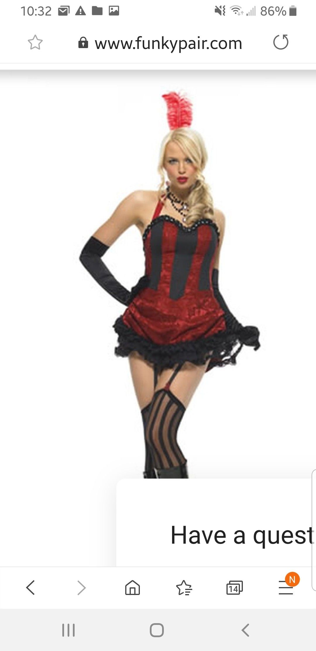 Leg Avenue- Burlesque Dancer Size S/P