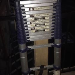 Telescope ladder extended climb