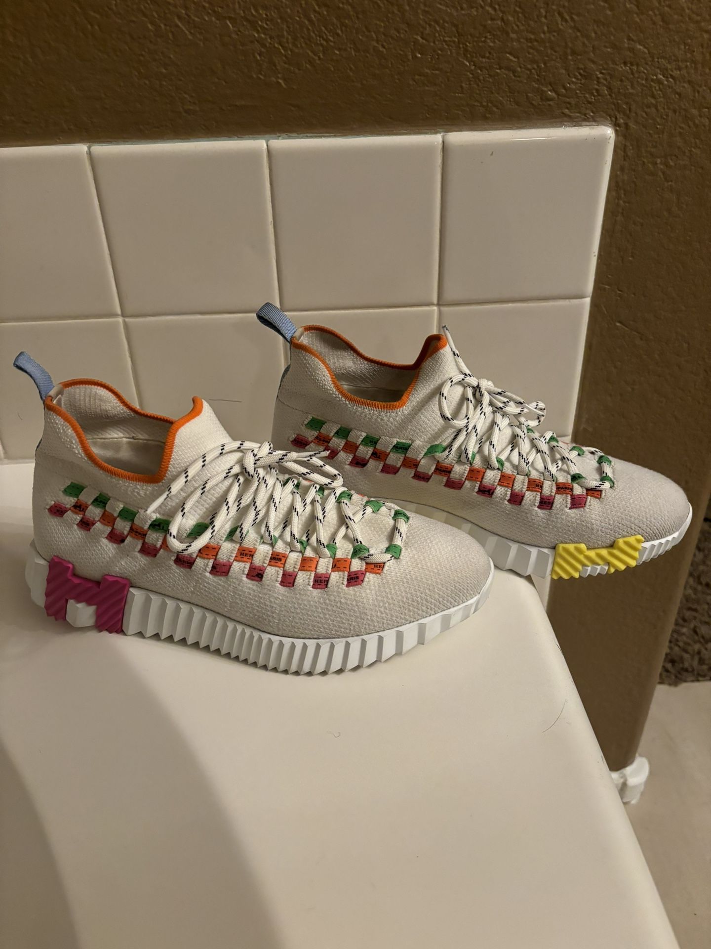 HERMES FLEX SLIP ON SNEAKERS (multi color)