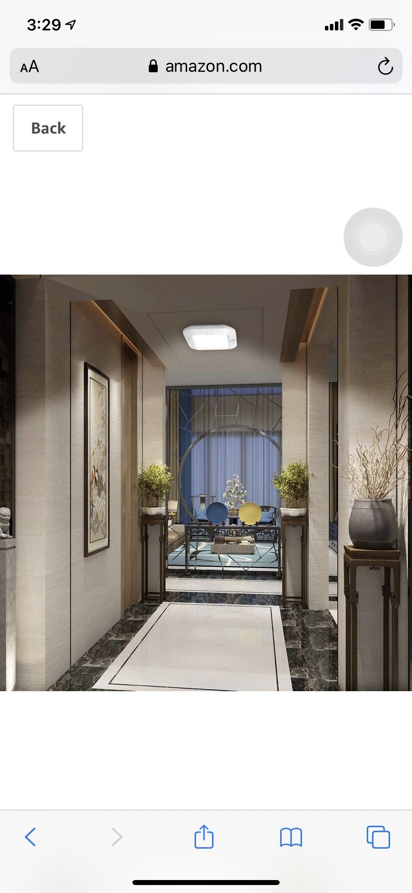 Lineway Motion Sensor Ceiling Light Battery Operated Wireless Motion Activated LED Ceiling Light 6000K 180LM Indoor Outdoor for Closets Stairway Cabi