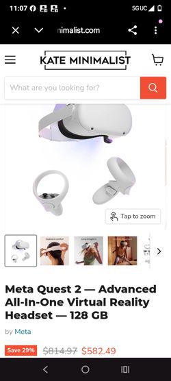 Meta quest two all in one virtual reality