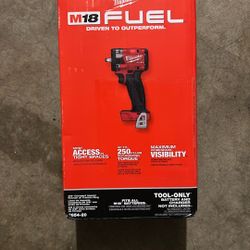 Milwaukee M18 FUEL GEN-3 18V Lithium-Ion Brushless Cordless 3/8 in. Compact Impact Wrench with Friction Ring (Tool-Only)