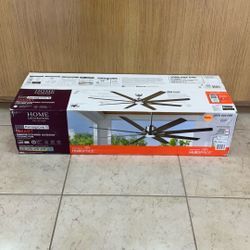 72” HOME DECORATORS COLLECTION KENSGROVE II SMART INDOOR/COVERED OUTDOOR CEILING FAN.