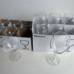 Free Wine Glasses, Serving Platters, And Vase