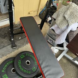 Bench, Bar And Weights 