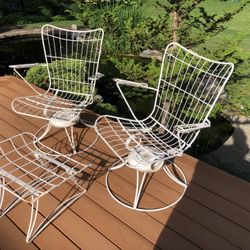 Mid Century Swivel Rocker Chairs