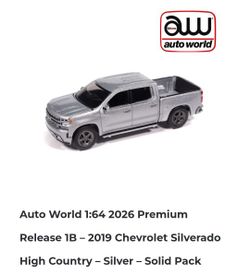 Auto World 1.64 Chevrolet Silverado 2019 